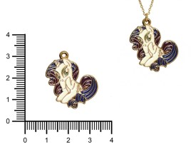 Dije Esmaltado Pony Violeta S01230 x 5 Unidades FOTO 2